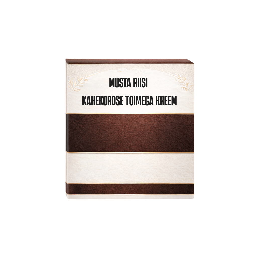 Musta riisi kahekordse toimega kreem